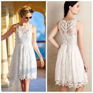 Anthropologie Marge Lace Pineapple Print Dress